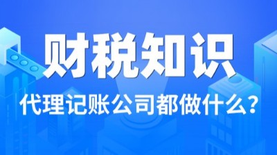 代理记账公司都做什么？双利兴邦财税解答